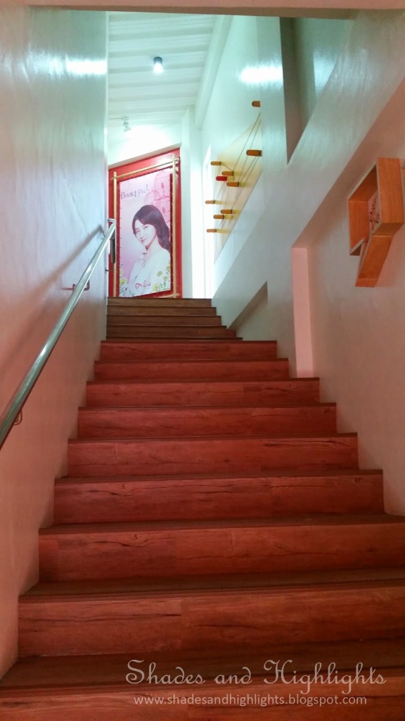 The stairway leading up to the second floor. Photo by Nessie of Shades and Highlights.